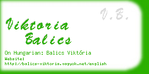 viktoria balics business card